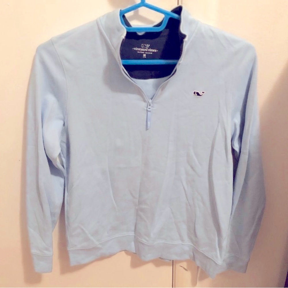 Boys Vineyard Vines Quarter Zip Pullover Size M (12-14) Like New.